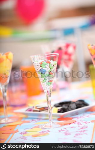 Sweets at a child&rsquo;s party