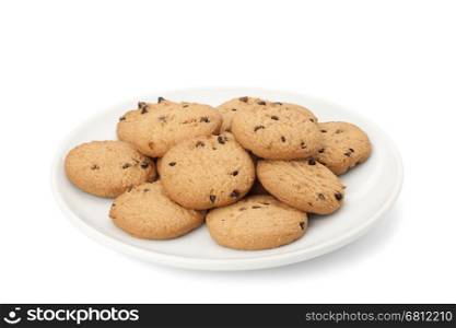 sweets cookie isolated on white background with path