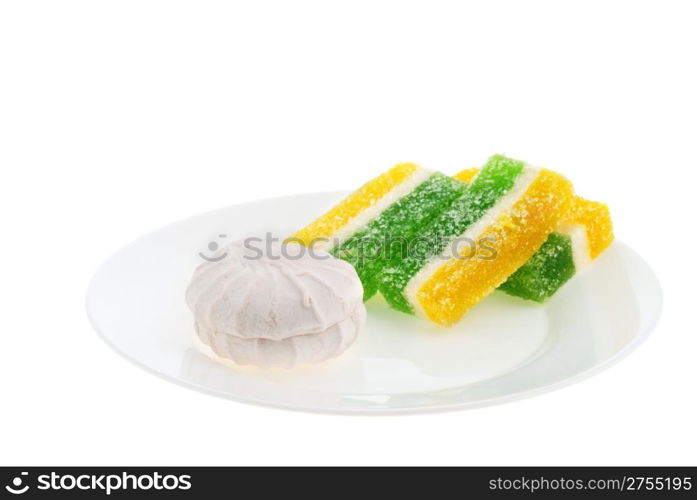 Sweets. East dessert it is isolated on a white background