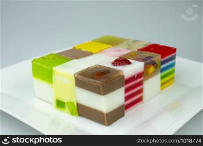 Sweets Jelly candies colorful on white background
