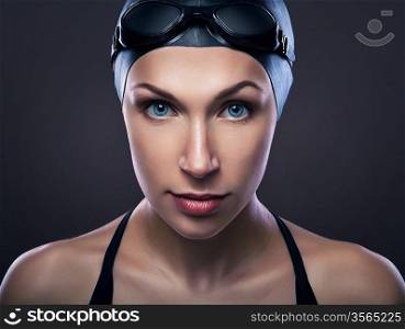 swimmer in dark grey color