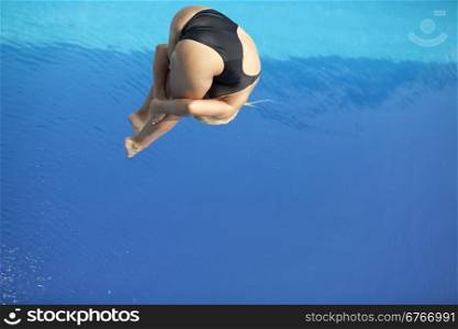 Swimming pool jump