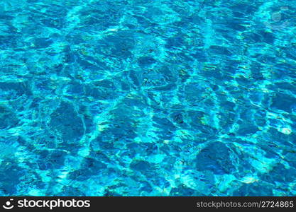 swimming pool with ripple turquoise water background