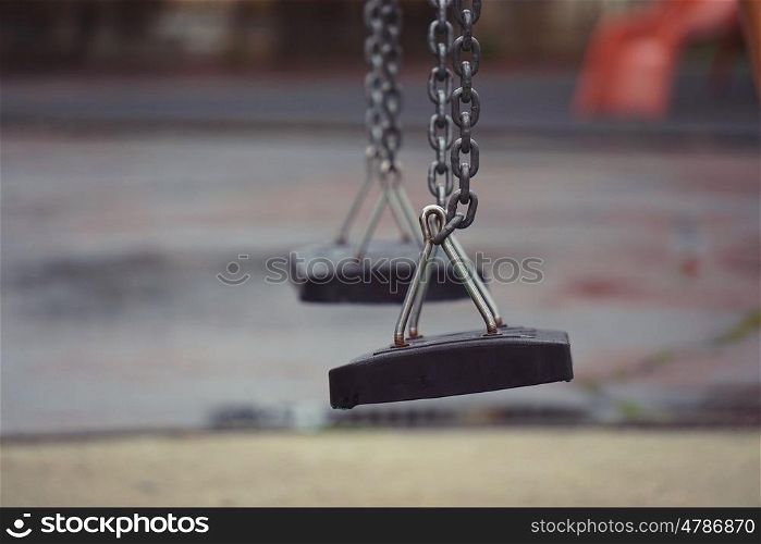 swing in the play ground