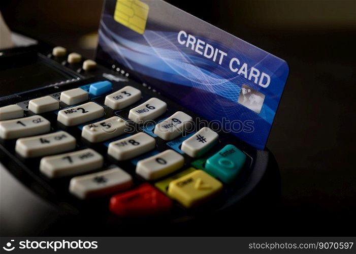Swipe credit cards in stores to pay for goods and services.