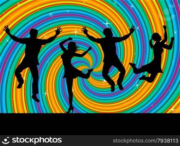 Swirl Jumping Meaning Twirl Positive And Active