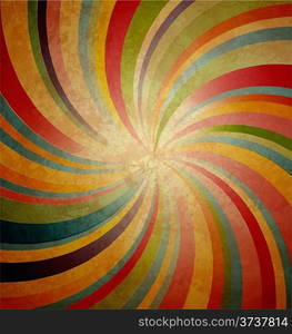 swirl stripe centered on grunge brown background