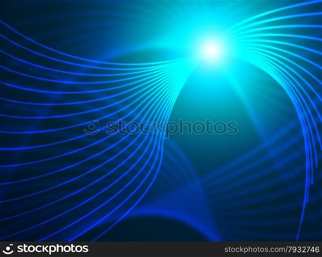 Swirl Tech Indicating Light Burst And Artistic