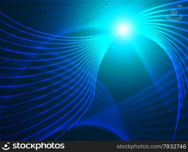 Swirl Tech Indicating Light Burst And Artistic