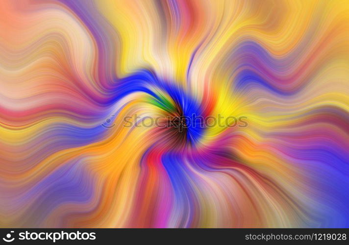 Swirling radial background. Spiral Vortex Graphic modern art. Fractal artwork. Creative decoration for printed products. Design elements. Digital fantasy painting. Trendy desktop abstract wallpaper