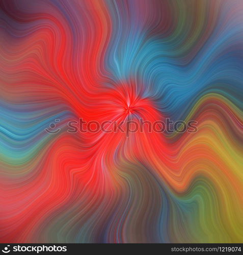 Swirling radial background. Spiral Vortex Graphic modern art. Fractal artwork. Creative decoration for printed products. Design elements. Digital fantasy painting. Trendy desktop abstract wallpaper