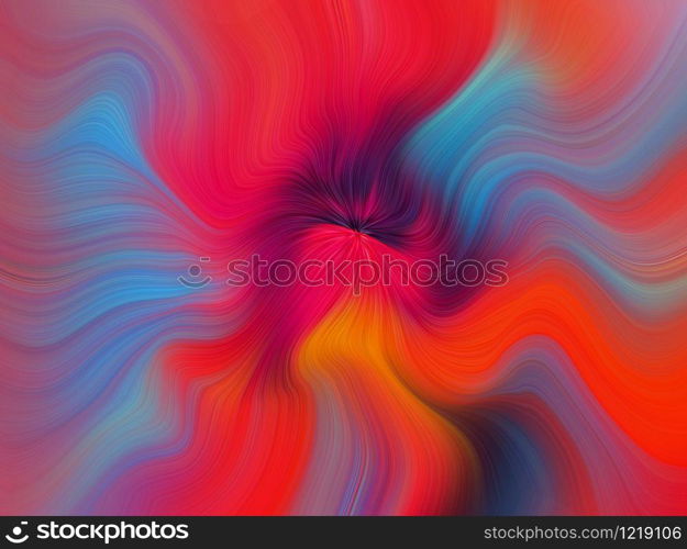 Swirling radial background. Spiral Vortex Graphic modern art. Fractal artwork. Creative decoration for printed products. Design elements. Digital fantasy painting. Trendy desktop abstract wallpaper