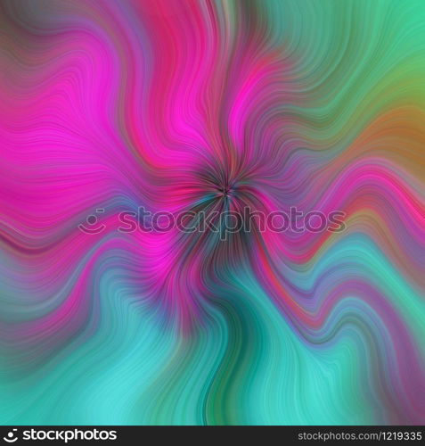 Swirling radial background. Spiral Vortex Graphic modern art. Fractal artwork. Creative decoration for printed products. Design elements. Digital fantasy painting. Trendy desktop abstract wallpaper