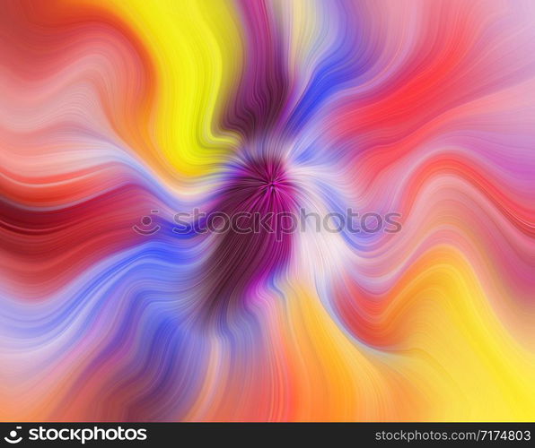 Swirling radial background. Spiral Vortex Graphic modern art. Fractal artwork. Creative decoration for printed products. Design elements. Digital fantasy painting. Trendy desktop abstract wallpaper