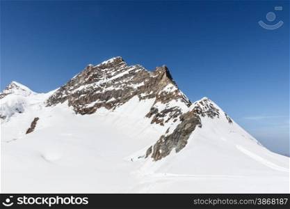 Swiss Alps mountain landscape, Jungfraujoch, Switzerland