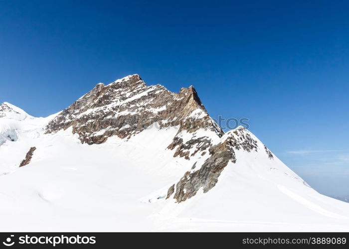Swiss Alps mountain landscape, Jungfraujoch, Switzerland
