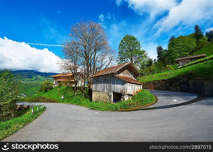 Swiss chalet near Reichenbach in Switzerland