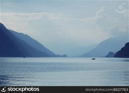 swiss lake at brienz, Switzerland