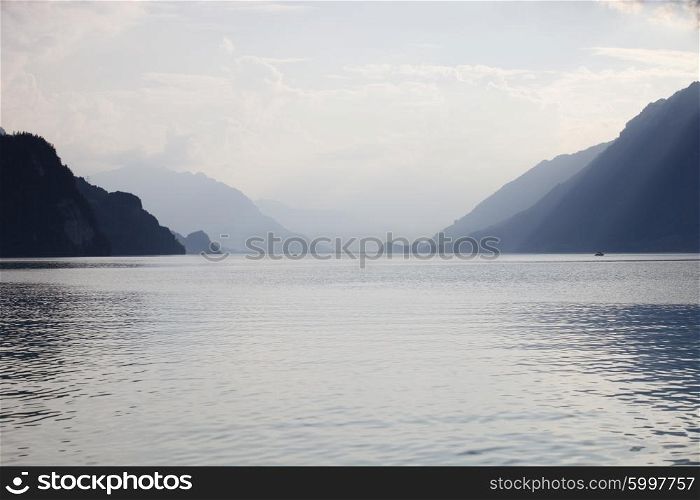 swiss lake in Brienz, Switzerland