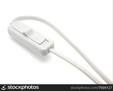 Switch from a table lamp on a white background