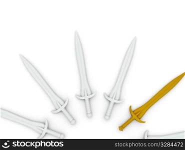 swords. 3d