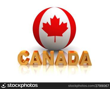 Symbol of Canada. 3d