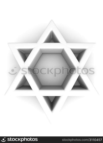 Symbol of Israel. 3d