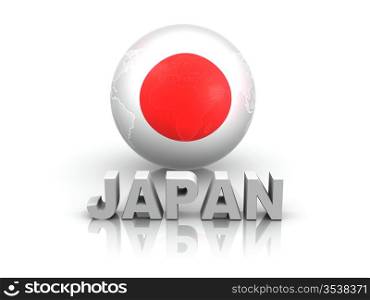 Symbol of Japan. 3d