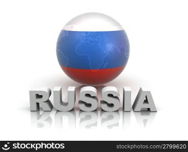 Symbol of Russia. 3d