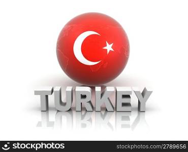 Symbol of Turkey. 3d