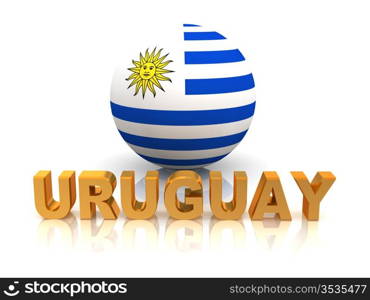 Symbol of Uruguay. 3d