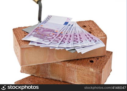 symbolfoto construction, financing, building society. brick and ?