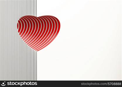 symbolic red valentine heart