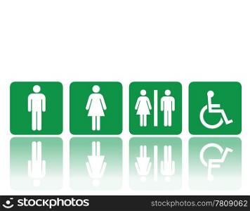 symbols for toilet, washroom, restroom, lavatory.
