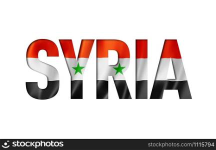 syrian flag text font. syria symbol background. syrian flag text font