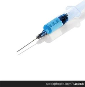 Syringe isolated.