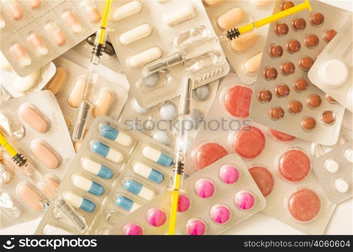 syringe pills blister packs