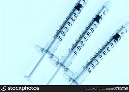 syringe. The medical tool intended for injections