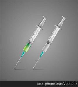 Syringes - health care concept