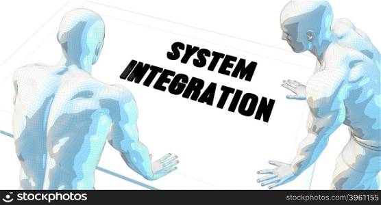 System Integration Discussion and Business Meeting Concept Art. System Integration