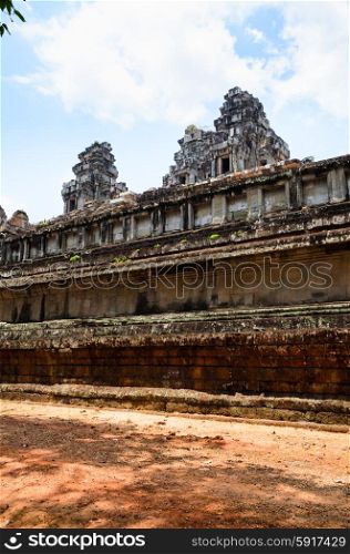 Ta Keo, part of Khmer Angkor temple complex, popular among tourists ancient landmark and place of worship in Southeast Asia. Siem Reap, Cambodia.