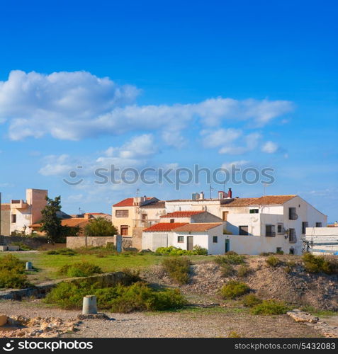 Tabarca Island streets in Alicante Valencian community Spain