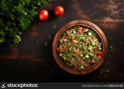 Tabbouleh salad. Healthy vegetarian food.