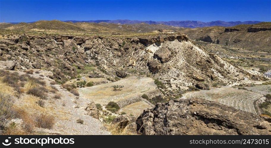 Tabernas Desert Nature Reserve, Special Protection Area, Hot Desert Climate Region, Tabernas, Almeria, Andalucia, Spain, Europe