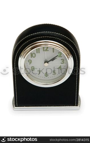 Table clock isolated on the white background