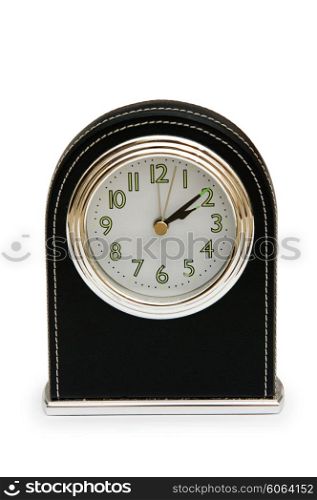 Table clock isolated on the white background