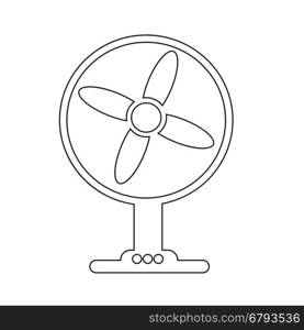 Table fan icon illustration design