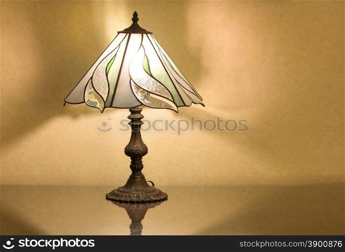 table lamp on desk
