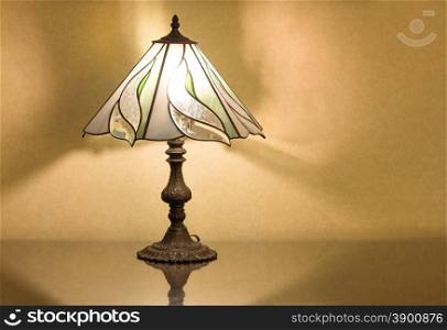 table lamp on desk
