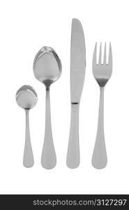 Table utensils isolated